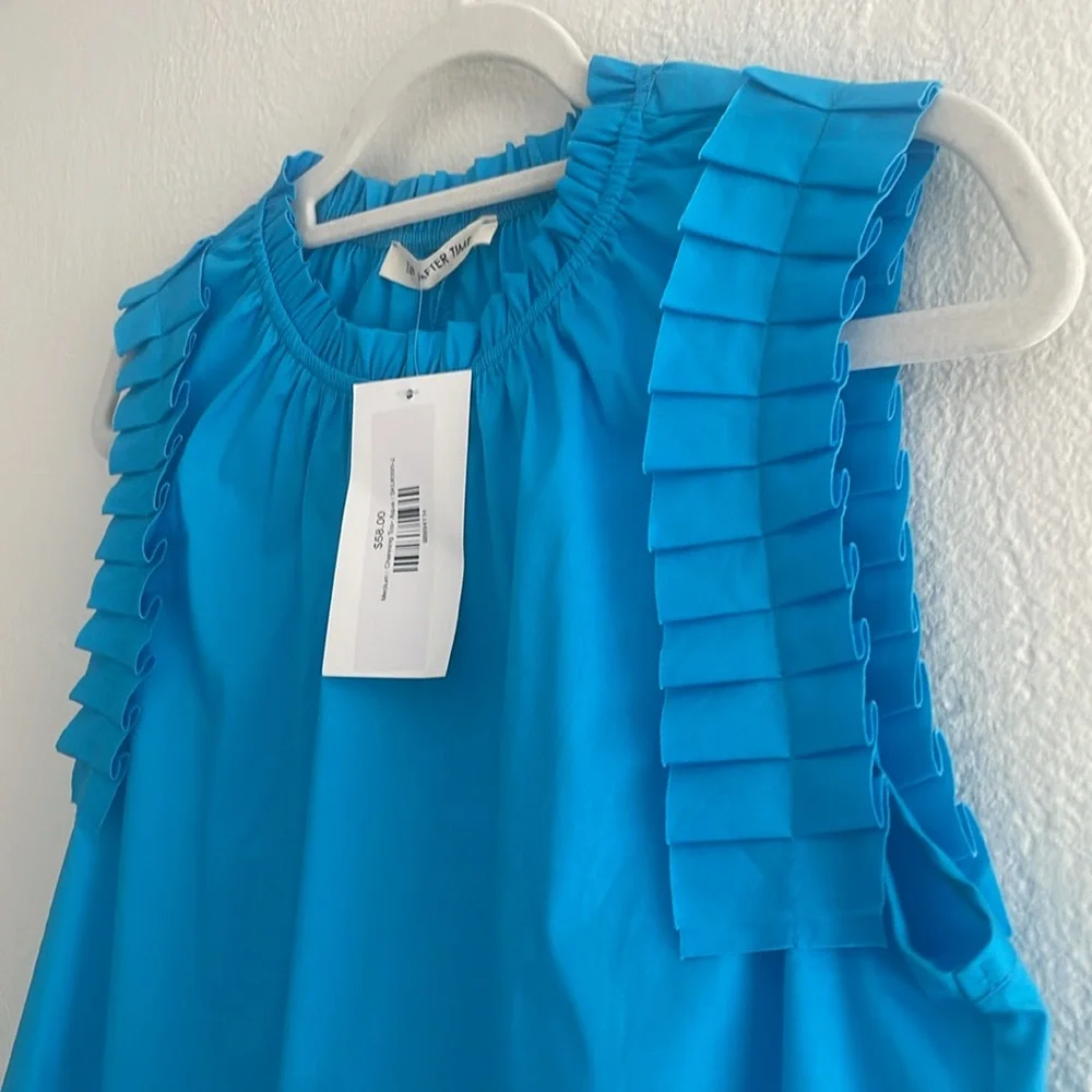 Time After Time Medium Channing Top, Aqua - Picture 4 of 10